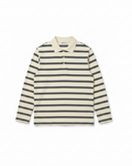 Creme Striped Polo