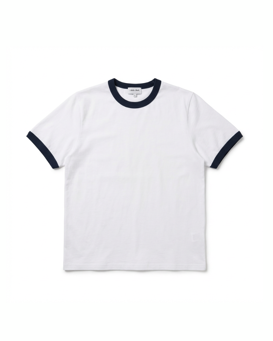 White/Blue T-shirt