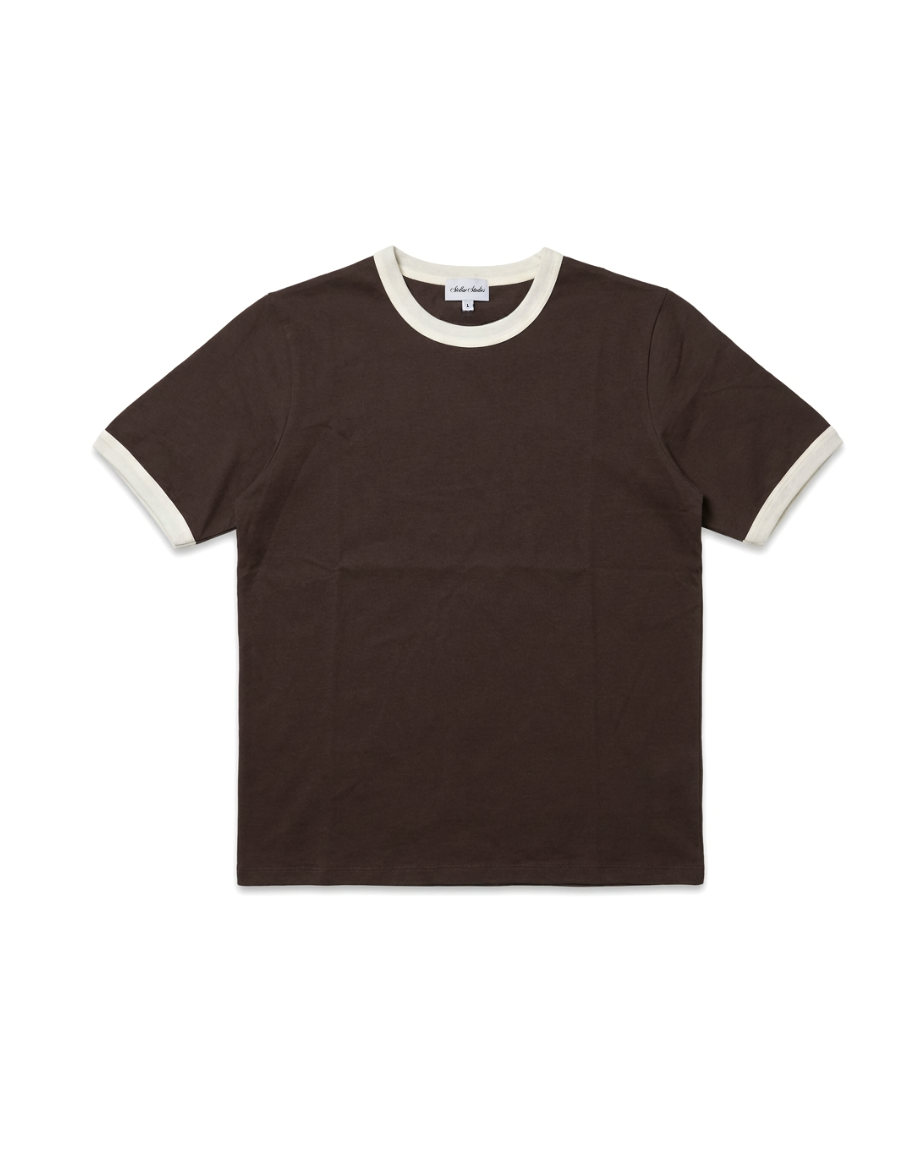 Brown/White T-shirt