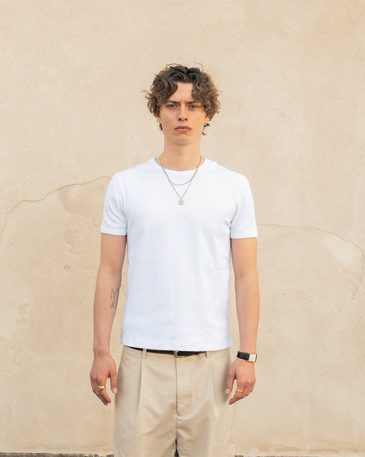 White Fitted T-shirt