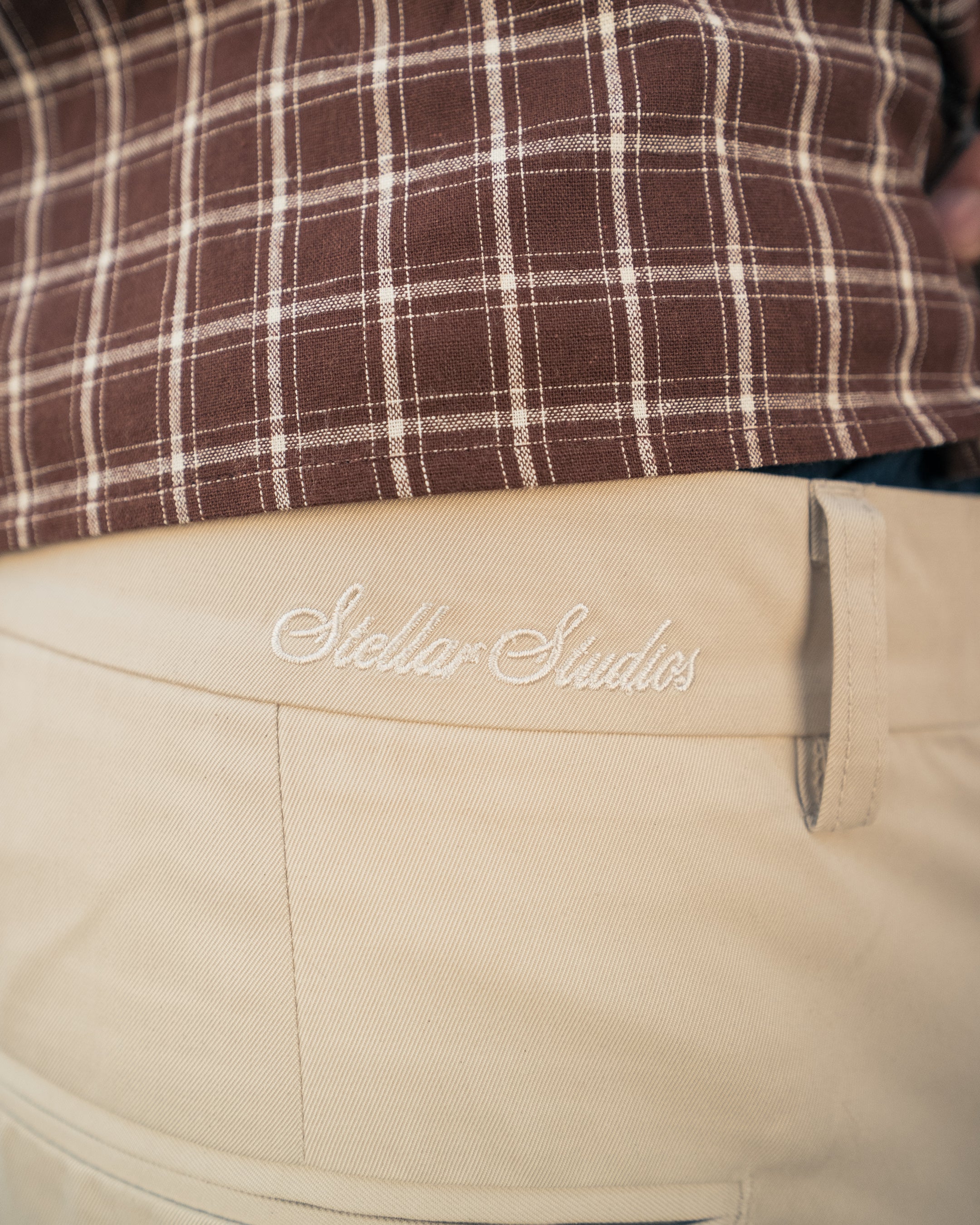 Beige Pleated Shorts