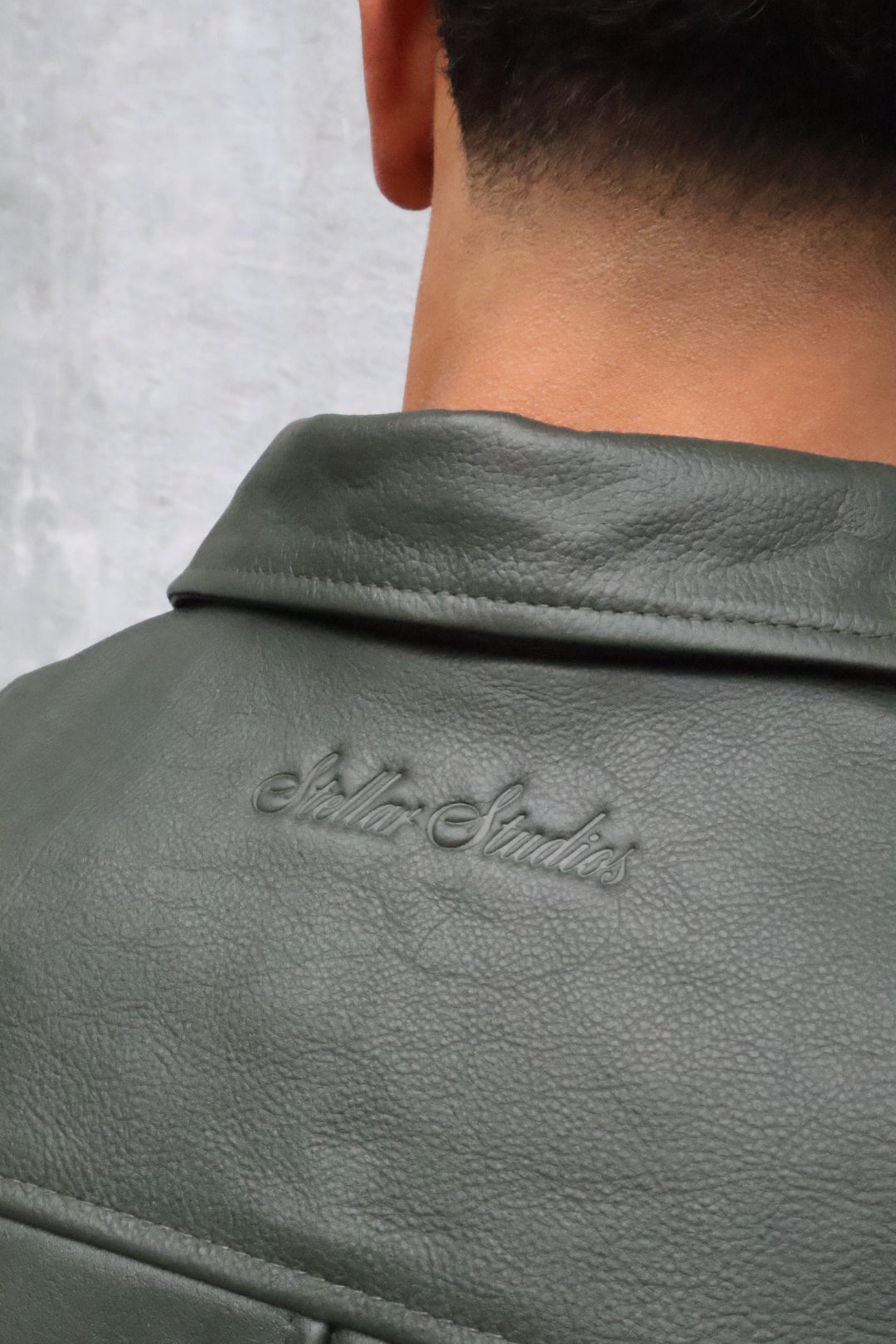 Green Leather Jacket (Authentic)