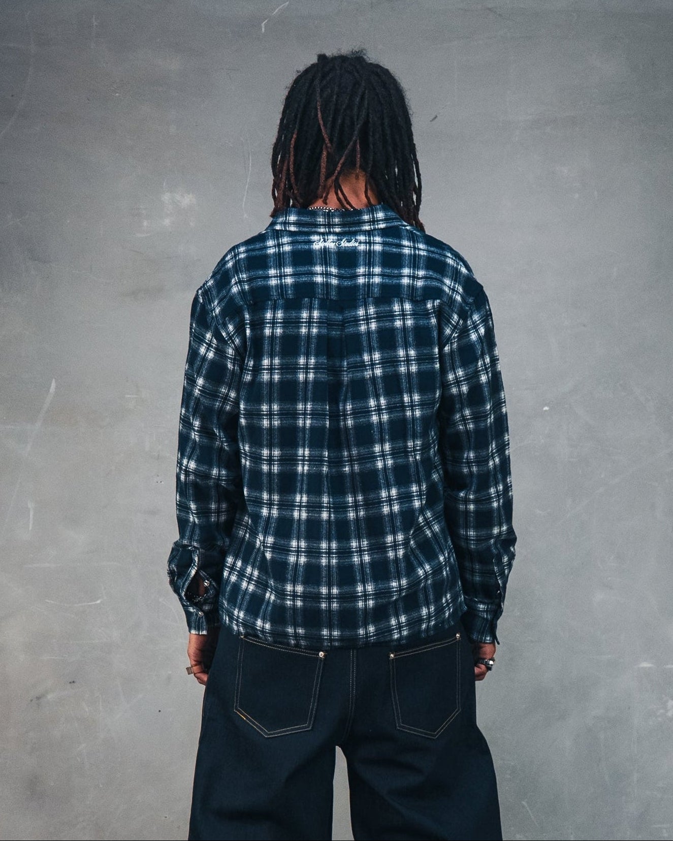 Checkered Blue Shirt