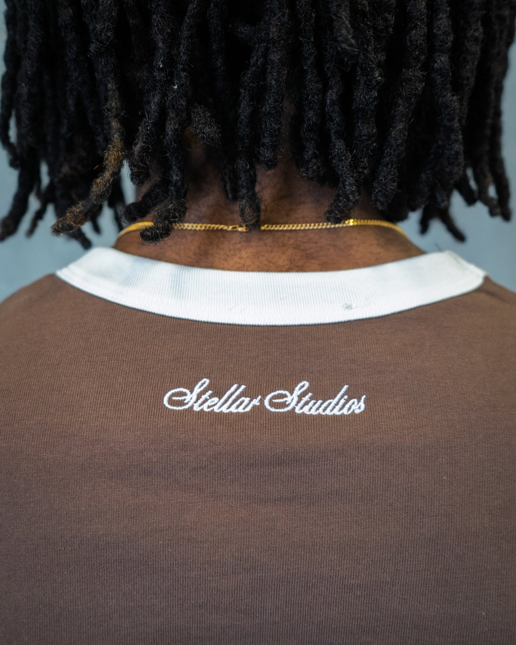 Brown/White T-shirt