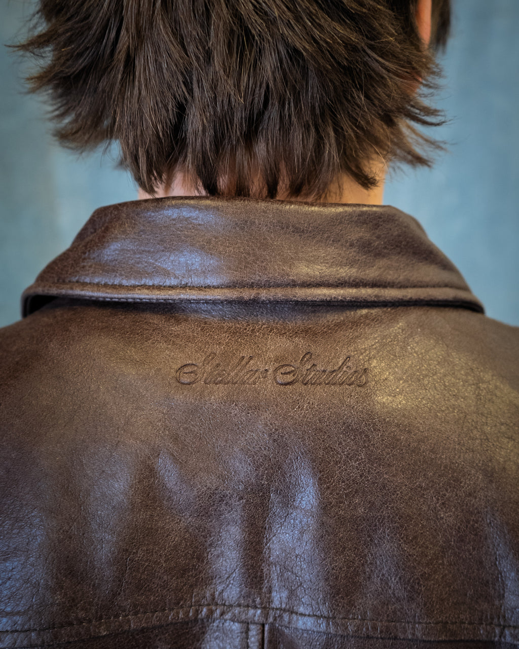 Brown Vintage Leather Jacket (Authentic)
