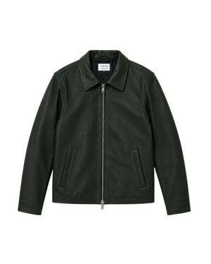 Green Leather Jacket (Authentic)