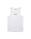 White Logo Tank Top